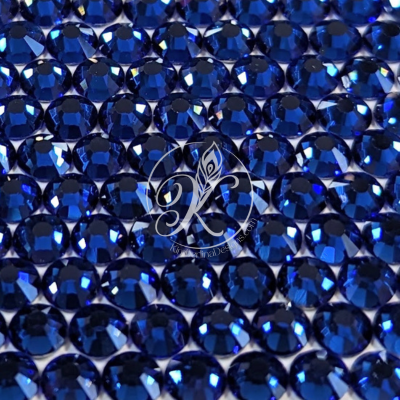 Dark Blue Sapphire Glass Rhinestone