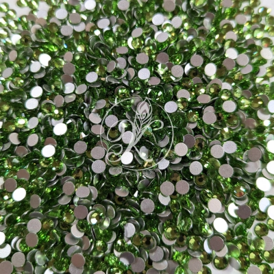 Peridot (Light Green) Glass Rhinestones