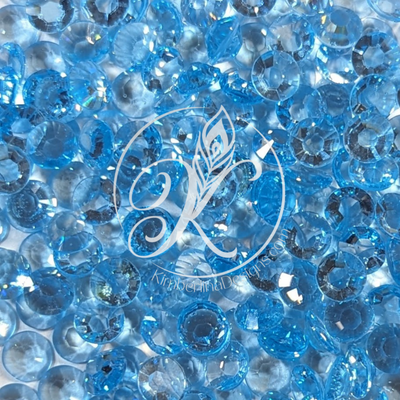 Aquamarine Clear Resin Rhinestone