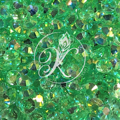 Light Peridot AB Resin Clear