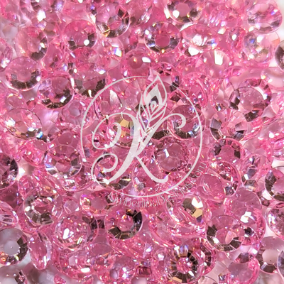 Light Pink Clear Resin Rhinestone