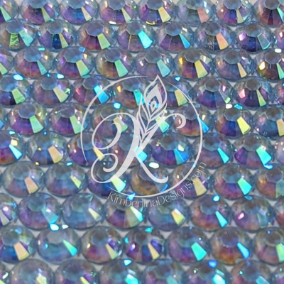 Light Sapphire AB Clear Resin Rhinestone