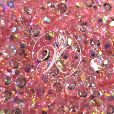 Pink AB Clear Resin Rhinestone