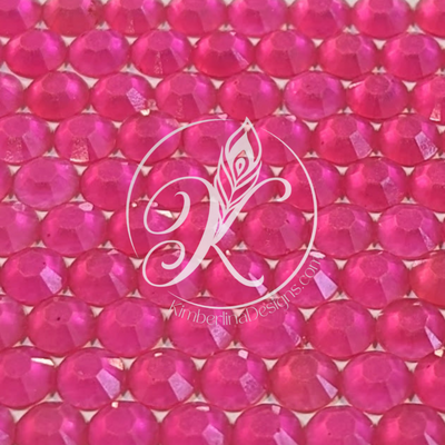 Clear Rose Luminous Resin Rhinestone