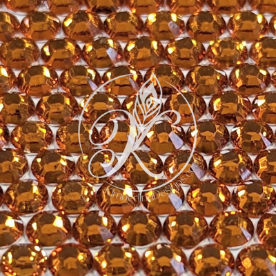 Orange Silverback Resin Rhinestone